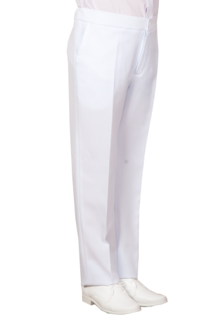 Weiße Stretch-Kommunikationshose - MKMaryla