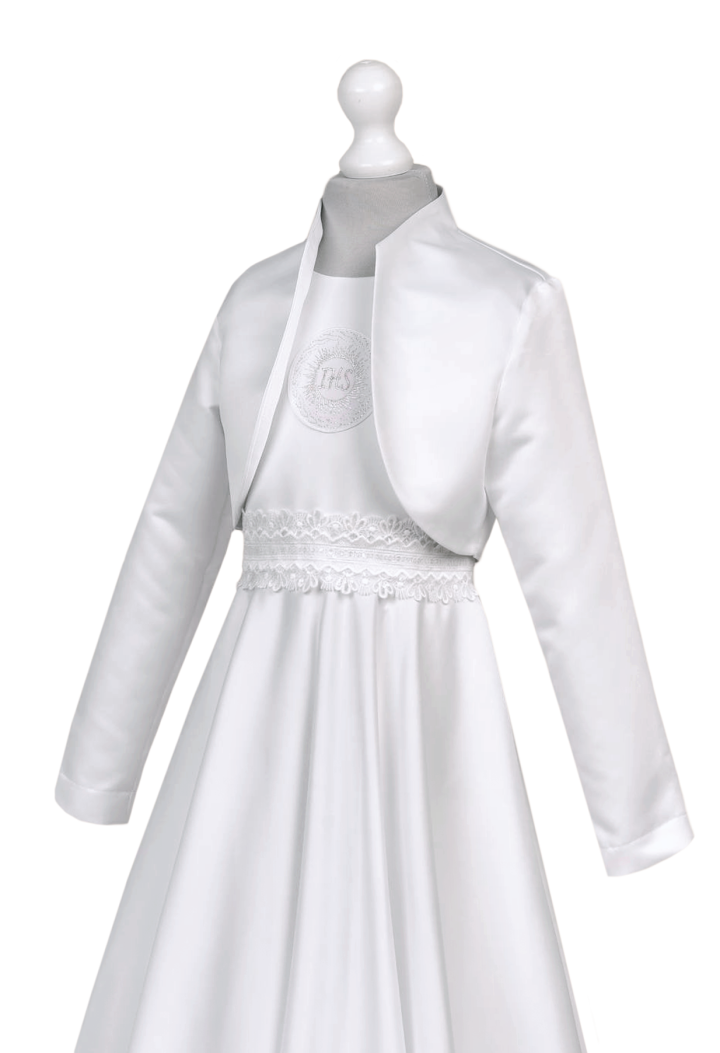 Classic white communion bolero - MKMaryla