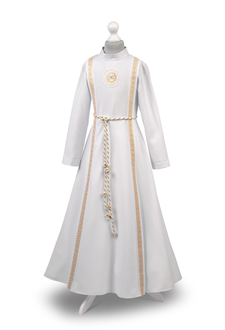 Sukienko-alba do pierwszej komuni  Zuzia -014 - MK Maryla