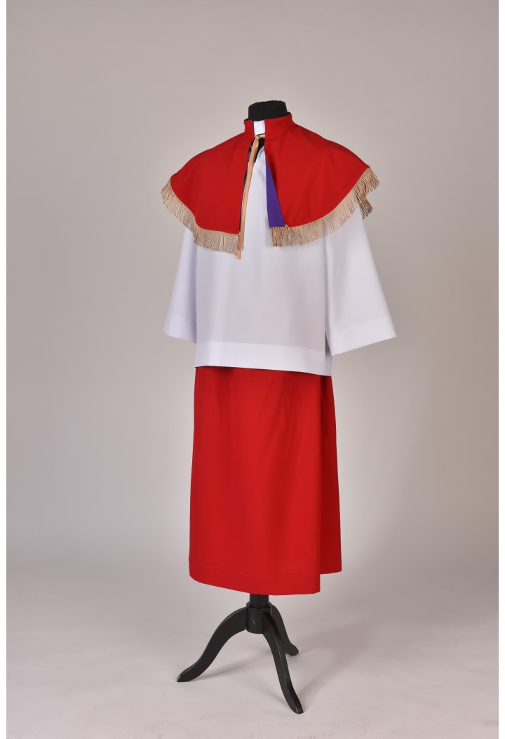 Spódnica ministrancka - czerwona - Liturgiczna Służba Ołtarza