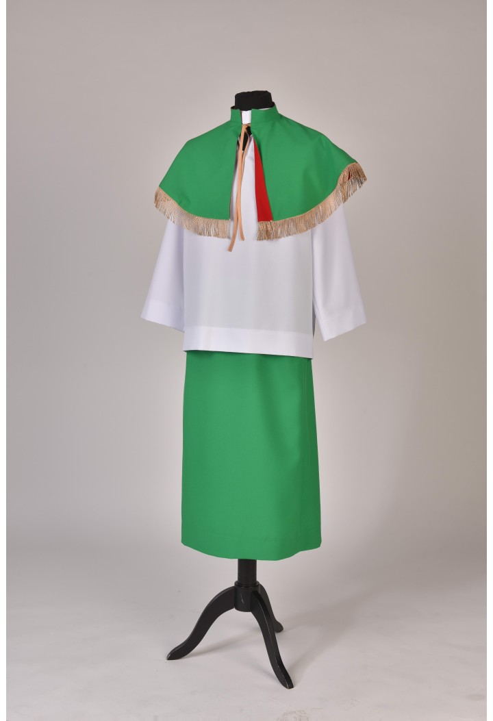 Spódnica ministrancka - zielona - Liturgiczna Służba Ołtarza