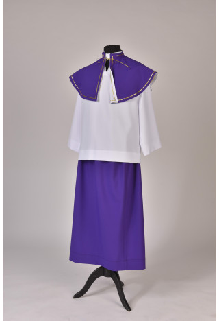 Altar server skirt - purple - Liturgical Altar Service