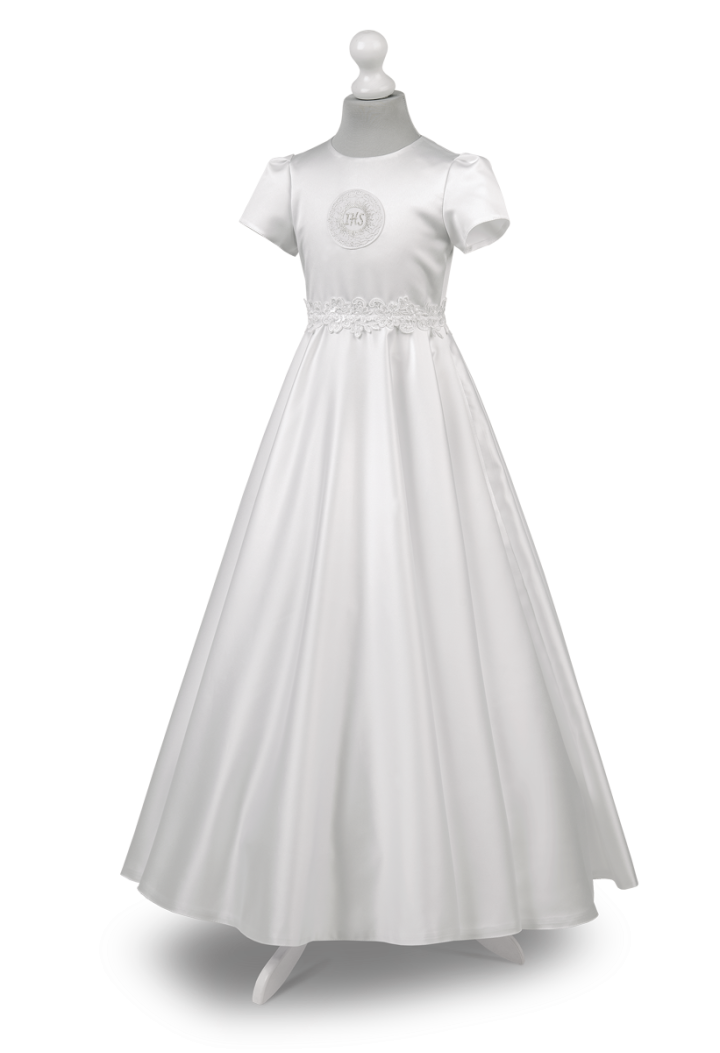 Piękna z pełnego koła sukienka na uroczystość komunii - Alicja 053- MKMaryla