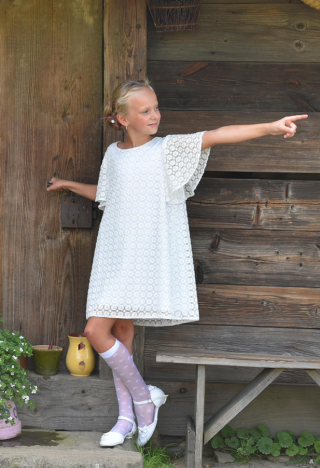 girls' lace formal dress