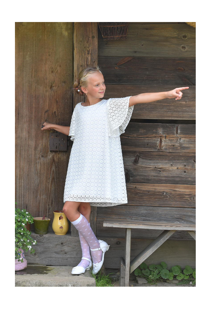 girls' lace formal dress
