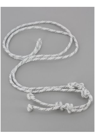 Weiß-silbernes Band für die Kommunionalba – MK Maryla