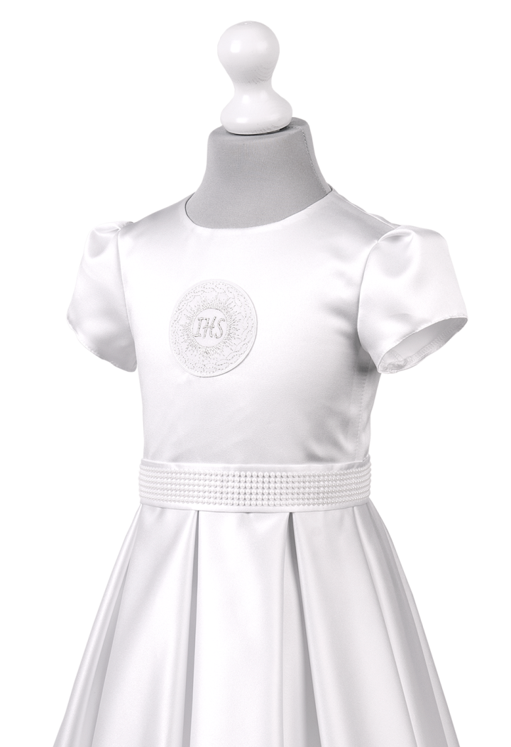 Korpus sukienki zdobiony delikatnymi perłowymi koralikami - Elza 028 - MKMaryla