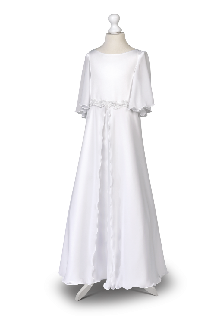 komunijna muślinowa sukienka