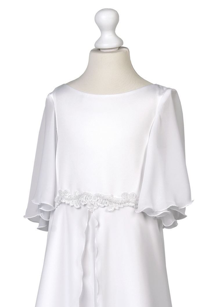 muślinowa długa sukienka komunijna