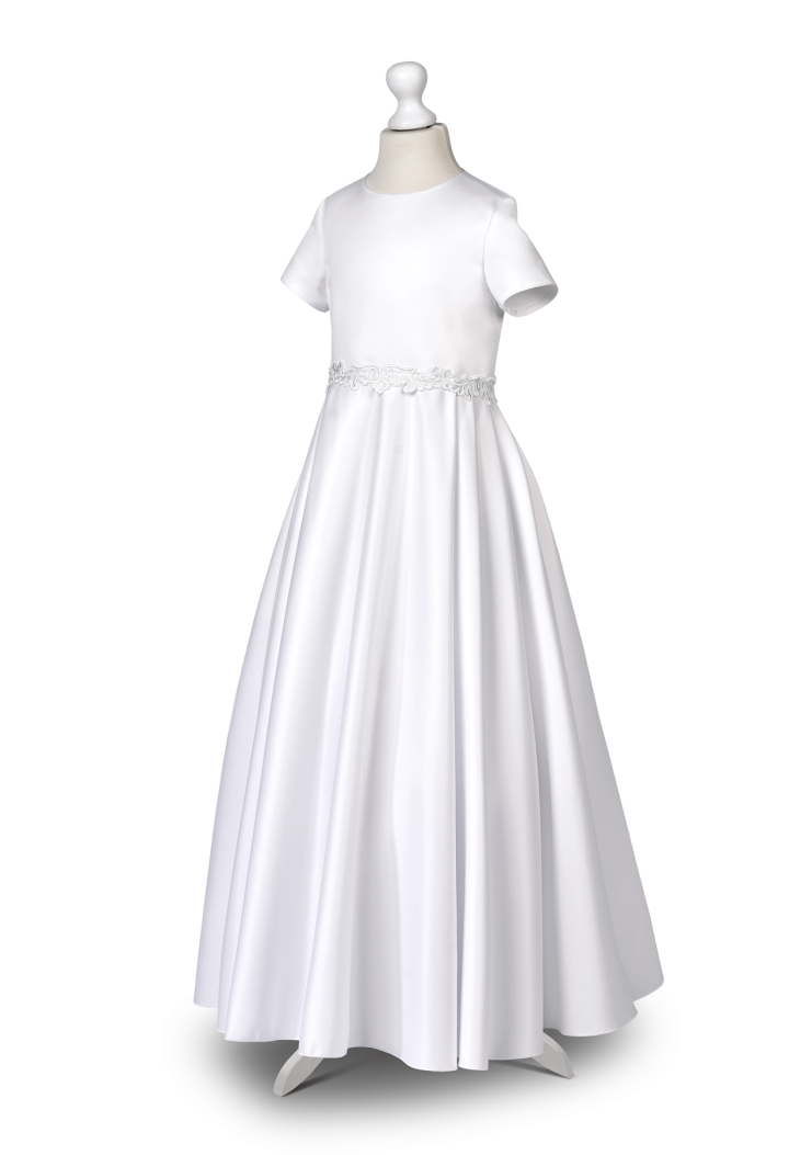 sukienka do komunii taśma ozdobna