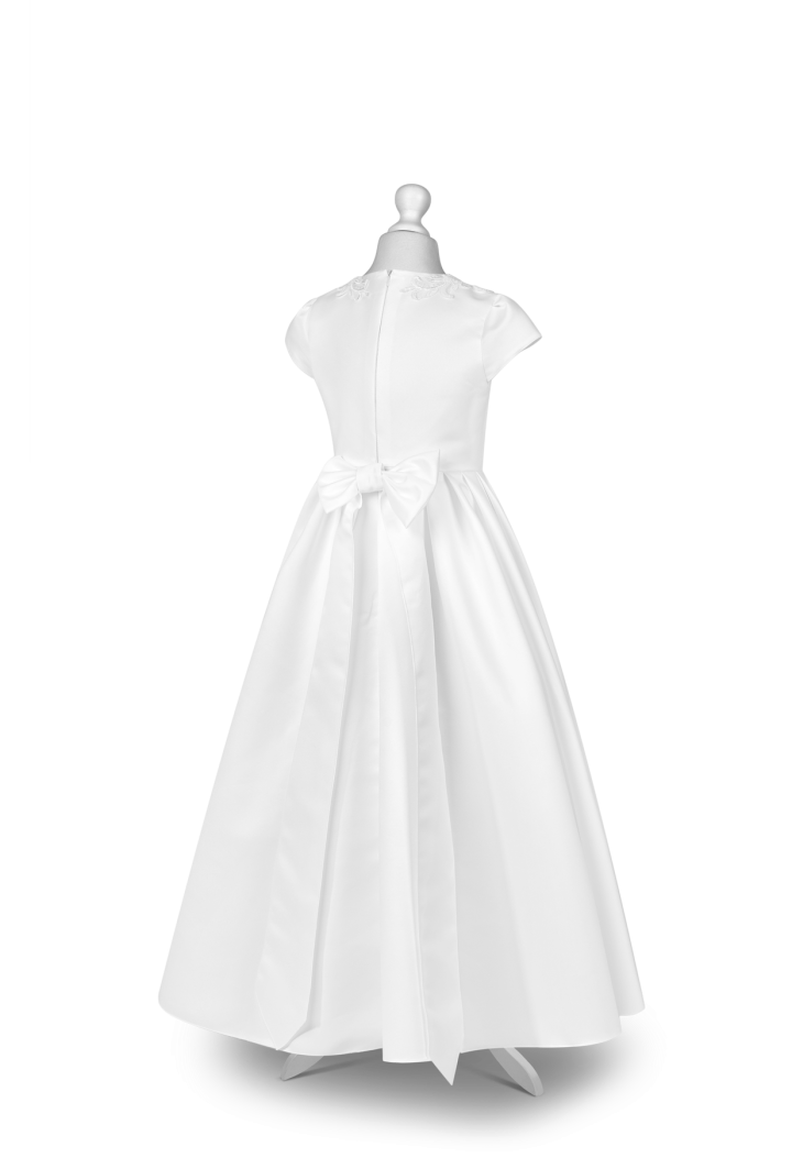 sukienka komunijna z satyny