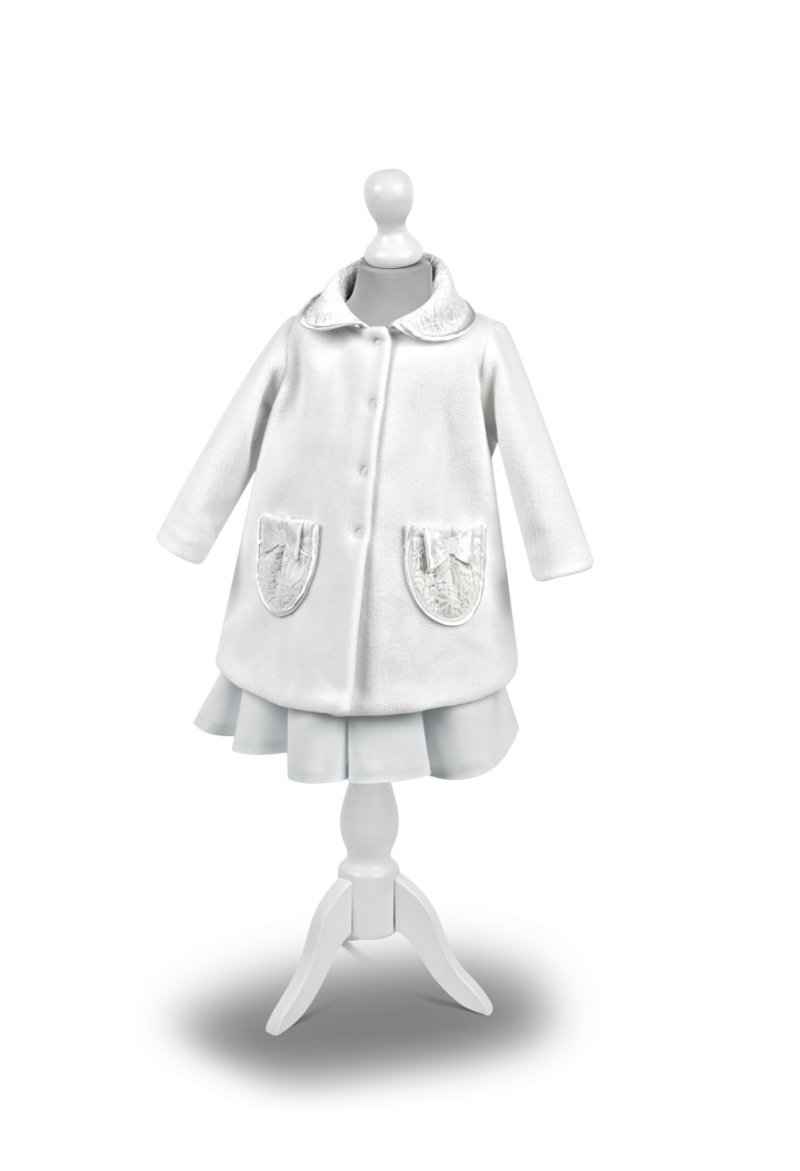 christening cloak with lace inserts