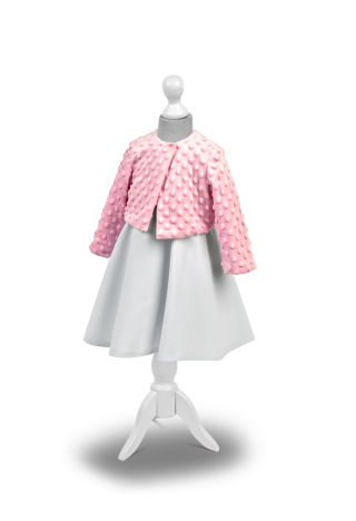 Bolero for baptism or for a newborn, made of minky fleece, warm and nice to the touch. MKMaryla