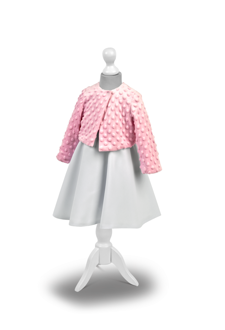 Bolero for baptism or for a newborn, made of minky fleece, warm and nice to the touch. MKMaryla