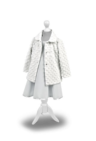 płaszczyk minky biały