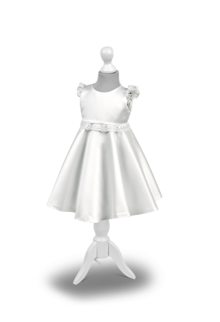 satin dress for baptism and birthday party