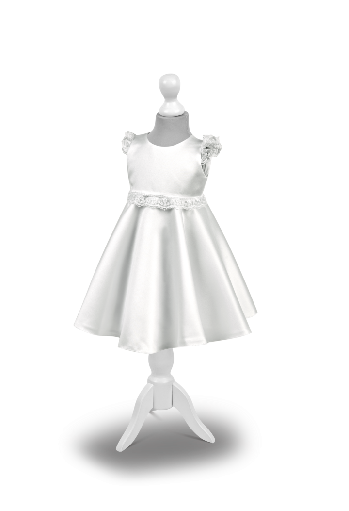satin dress for baptism and birthday party