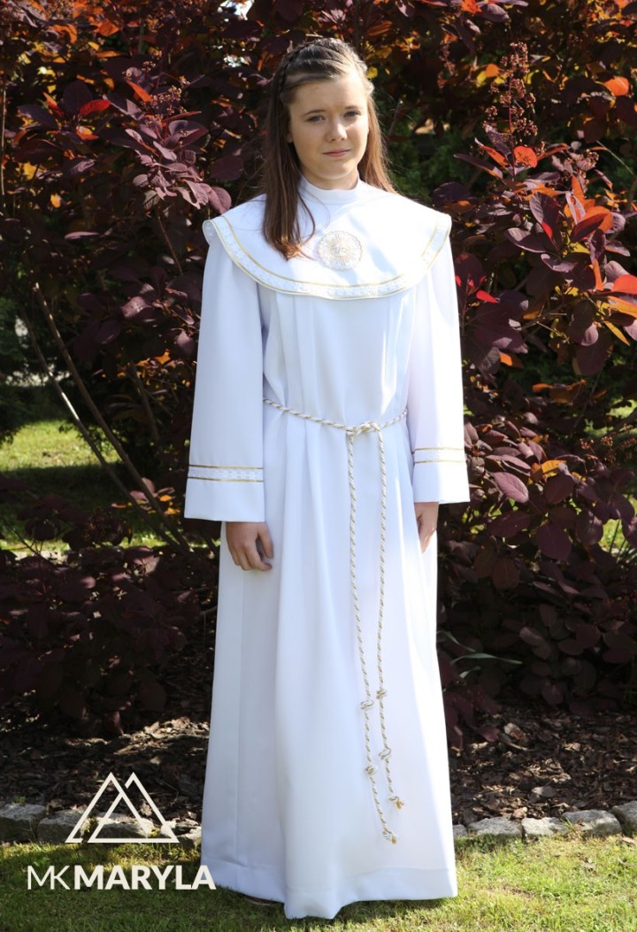 Dziewczęca klasyczna alba komunijna - Hania 015 - MKMaryla