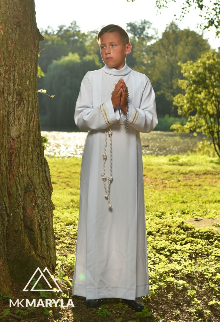 Szyta na miarę długa alba komunijna - Andrzej 012 - MKMaryla
