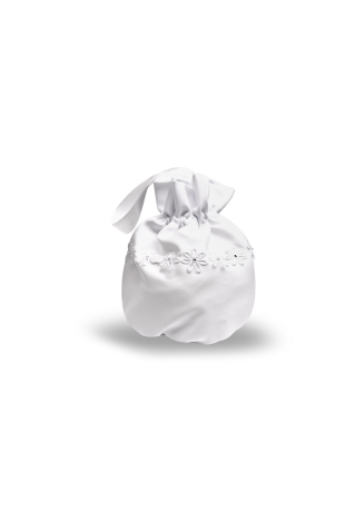 Kommunionbeutel mit zarten Blumen verziert 098 - MKMaryla