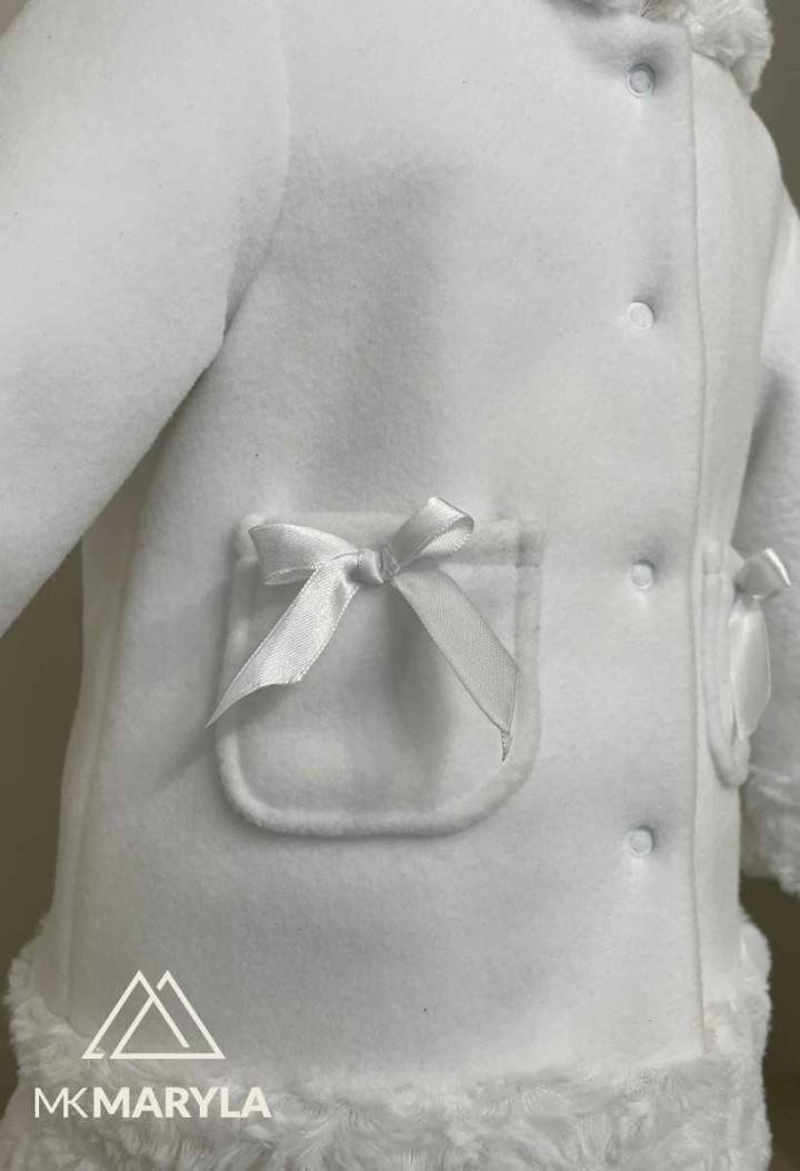 Płaszczyk lilka - płaszczyk do chztu - ubiory chrzcielne