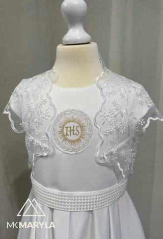 Airy lace communion bolero 065 - will highlight communion styling - MKMaryla