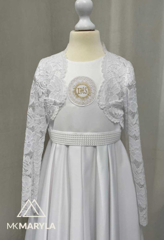 Delicate lace communion bolero- MKMaryla