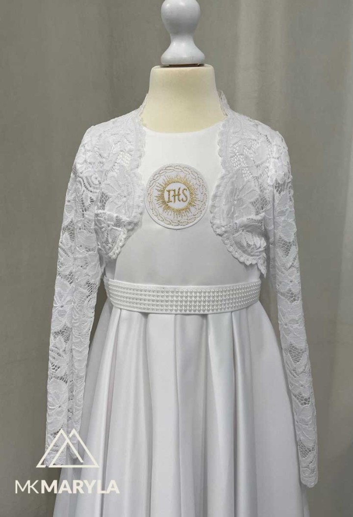 Delicate lace communion bolero- MKMaryla