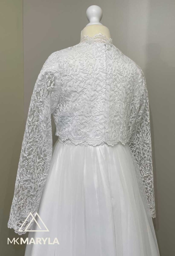 Snow-white bolero for First Communion - MKMaryla