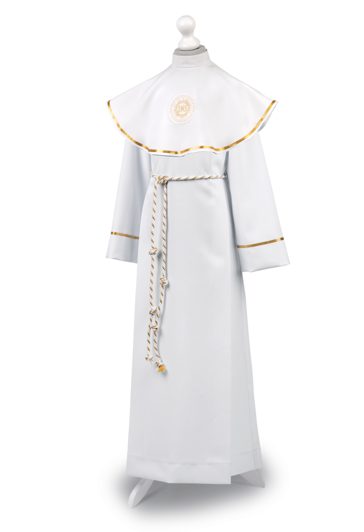 communion alb with collar