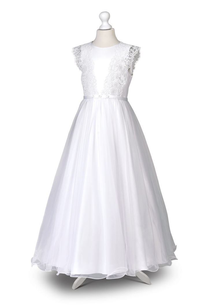 Sukienka komunijna dla dziewczynki - Laura 051 - MKMaryla