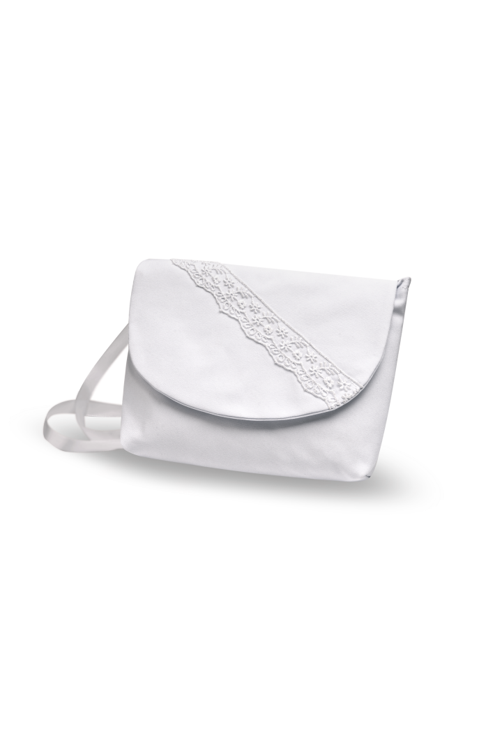 Communion bag 096 with delicate lace on the body - MKMaryla