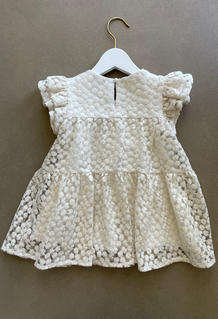 ecru christening dress