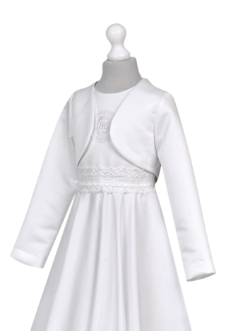 Satin bolero for christening or for a birthday party - MKMaryla