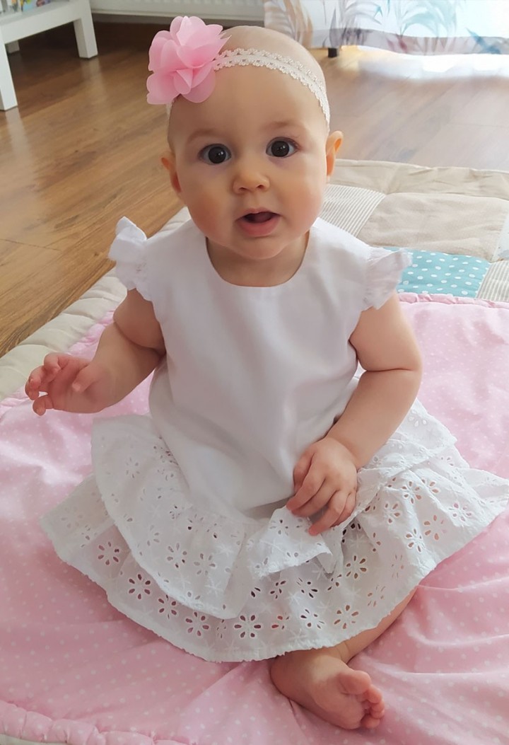 Baumwollkleid zur Taufe