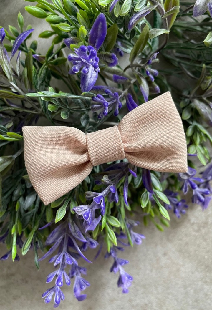 boy's beige bow tie