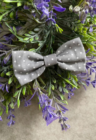 muszka chłopięca szary maczek