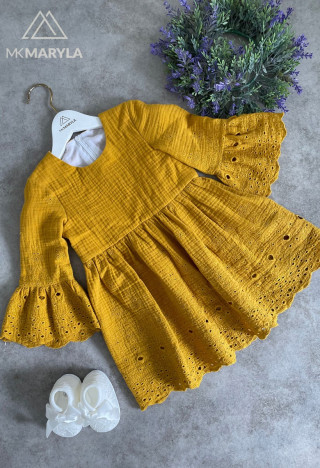 Musselin-Kleid für Mädchen