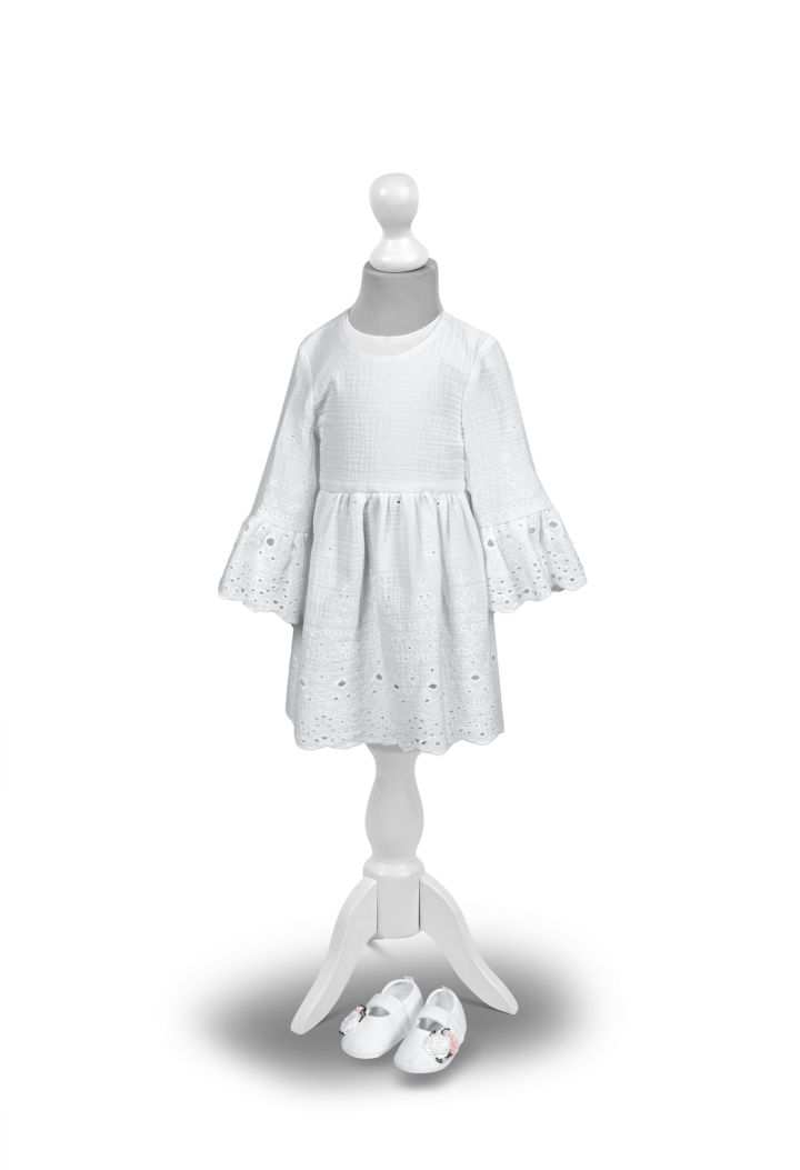 Musselin-Kleid für ein Mädchen