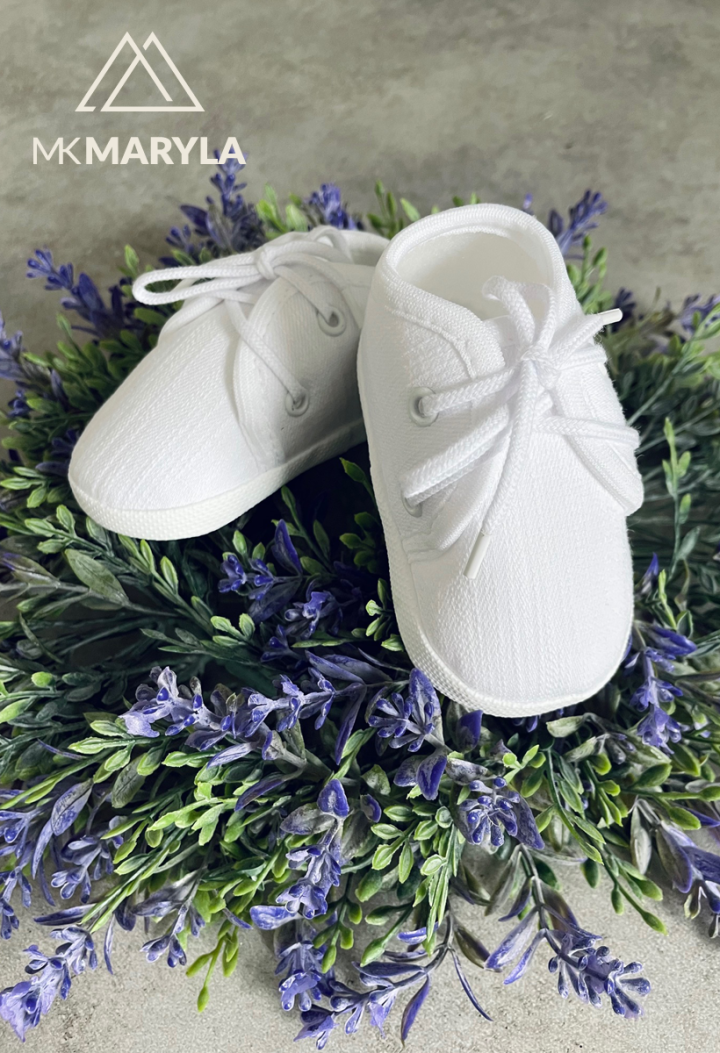 Taufschuhe für Jungen aus Leinen – Babyschuhe – MKMaryla
