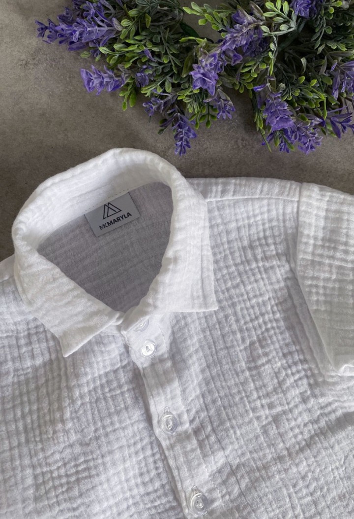 muslin collar bodysuit