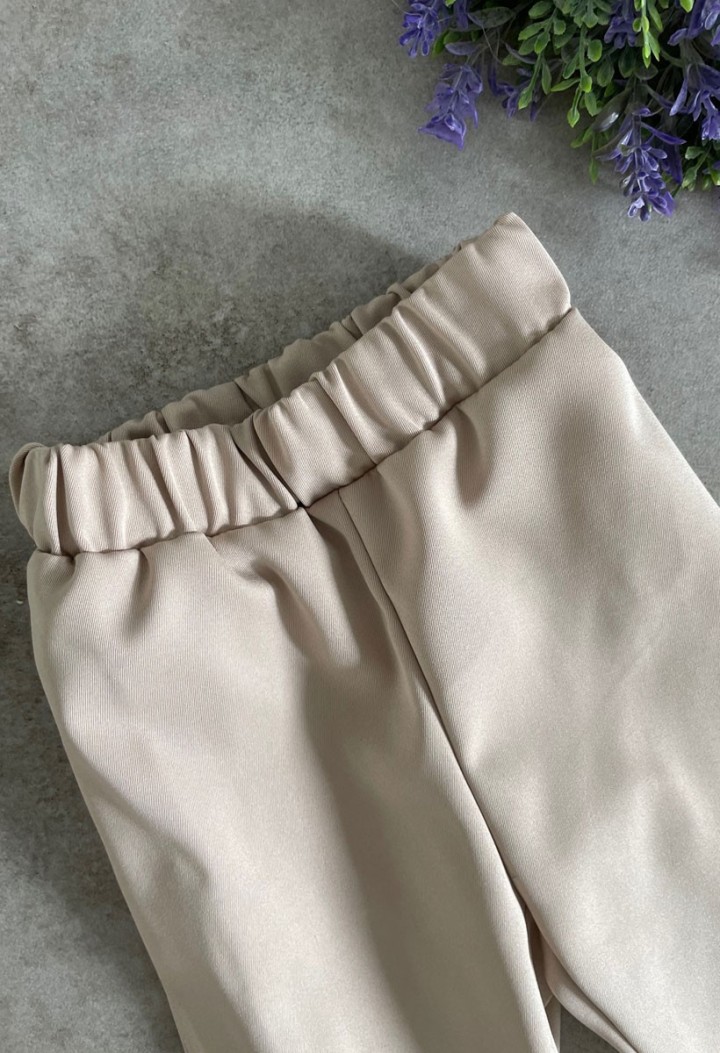 The pants have an elastic waistband, so you can easily dress your little one. MKMaryla