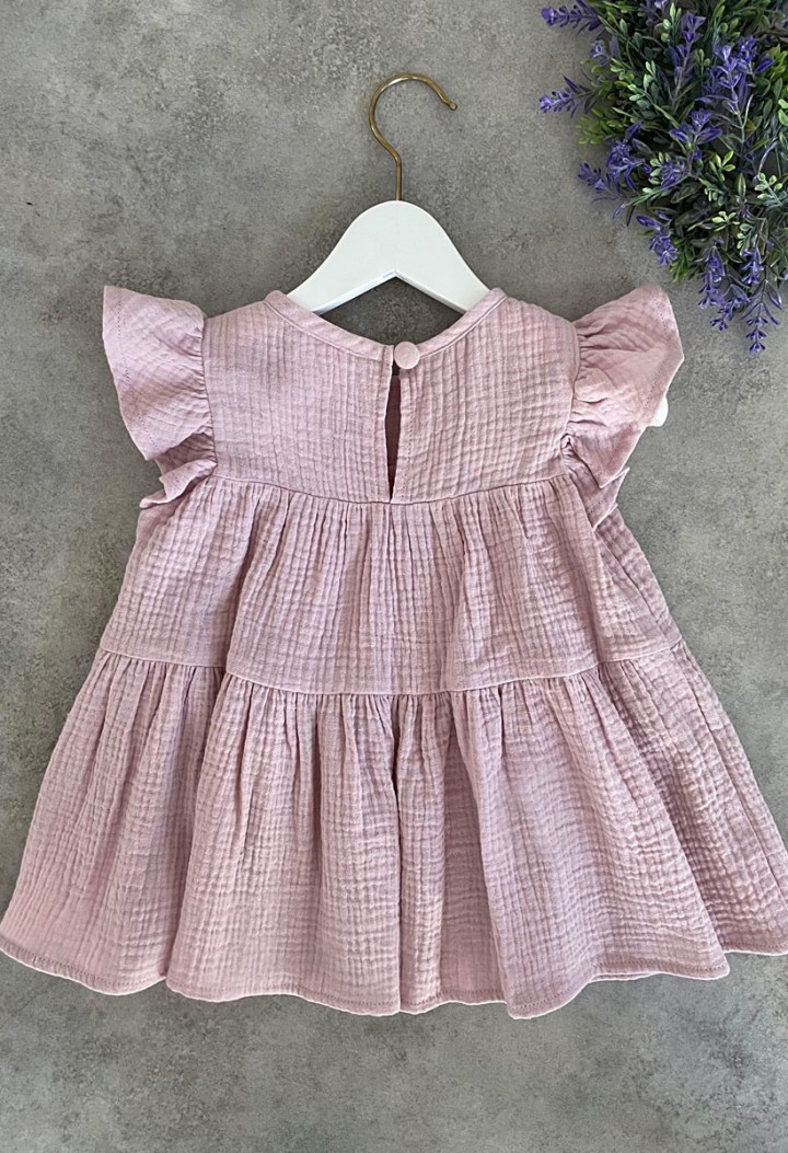Cute pink dress for a little girl - MKMaryla