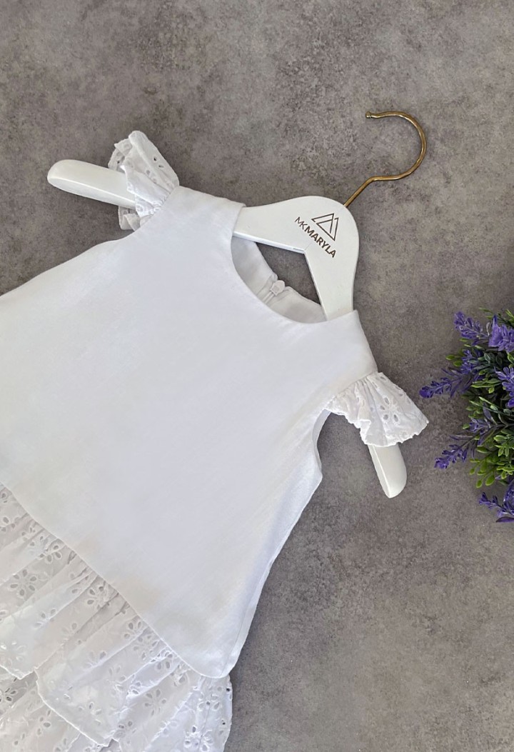 sukienka bawełna chrzest