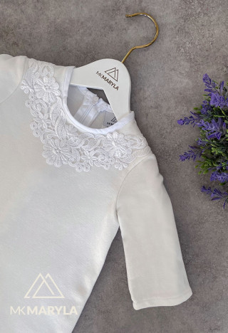 Zartes cremefarbenes Tauf- oder Geburtstagskleid Harriet - MKMaryla