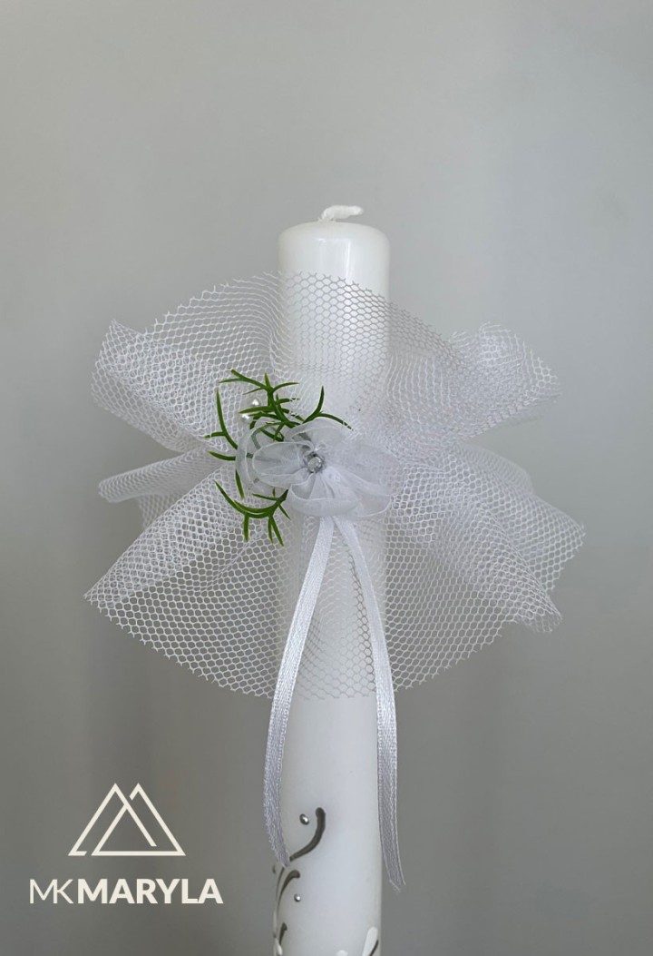 Tropfschale 009 für Kerze – zur Taufe – Tropfschale zur Kommunion – MKMaryla