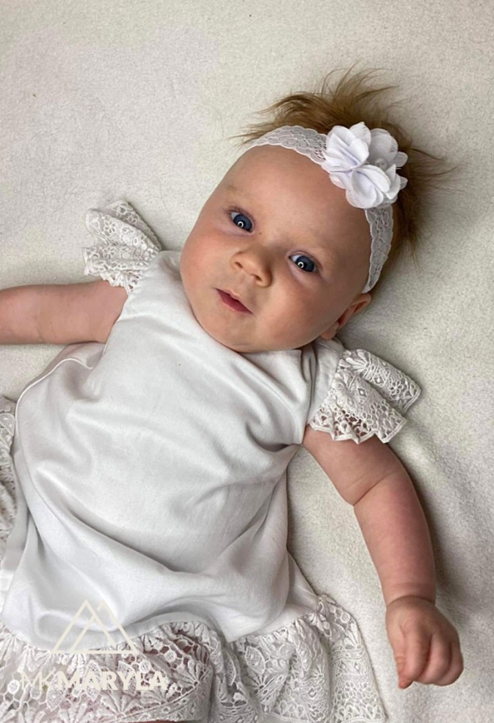 christening band white