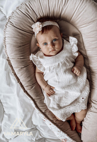 Taufe Musselin Kleid