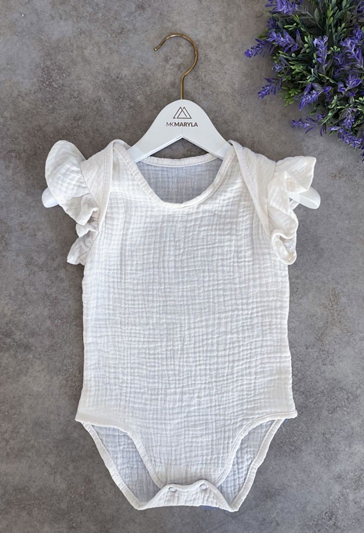 Body muślinowe dla dziewczynki idealne na chrzest, roczek i inne uroczystości - MKMaryla