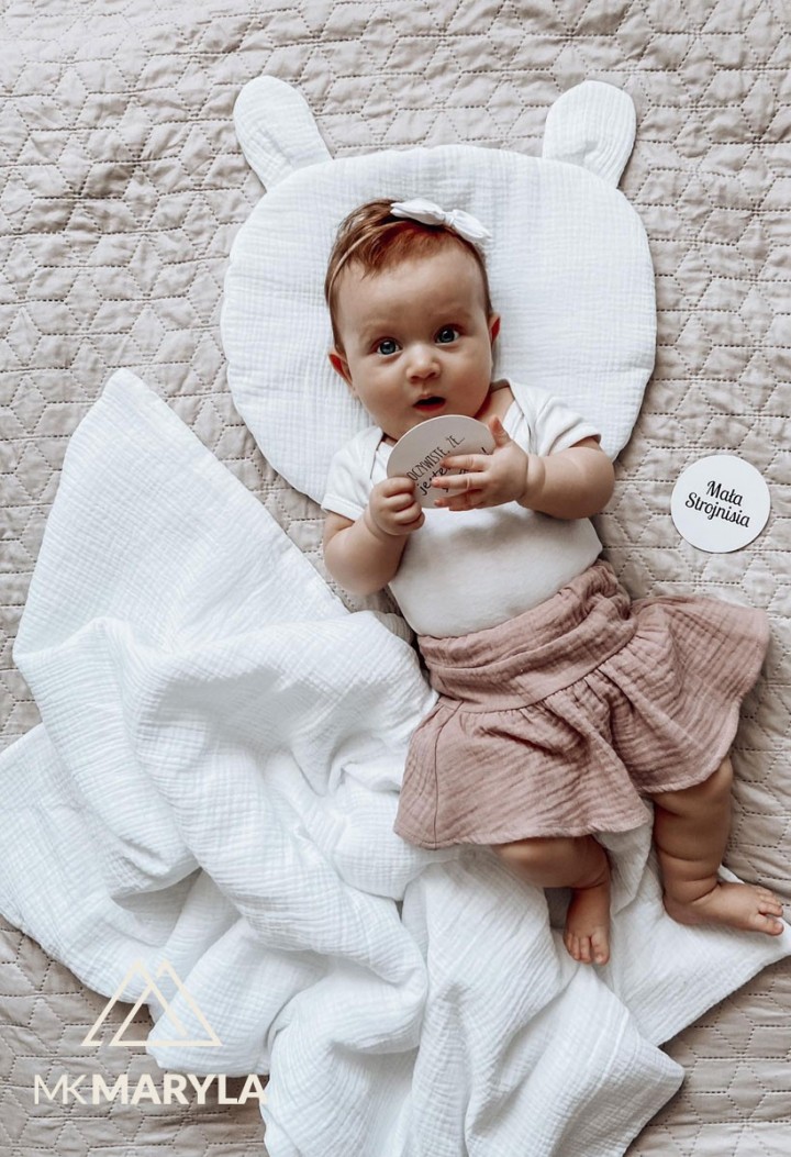 muslin bedding white